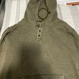 Lucky Brand Men’s Henley Hooded Sweatshirt.